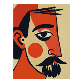 Póster Retrato abstracto