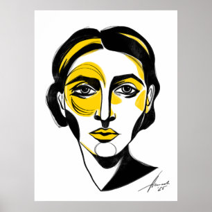 Póster Retrato abstracto #1
