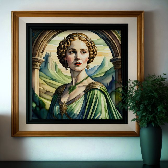 Póster Retrato acuarela de mujer griega o romana 1:1 (Subido por el creador)