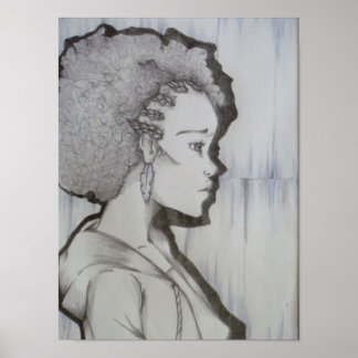 Póster Retrato Afro