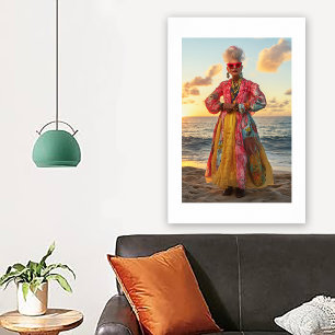 Póster Retrato al Atardecer