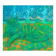 Retrato animal Mascota de pintura Pastel de gato t