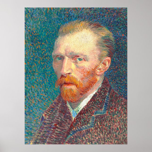 Póster Retrato automático de Vincent Van Gogh (Frente)