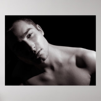 Póster Retrato Blanco Y Negro