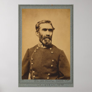 Póster Retrato Braxton Bragg (entre 1861 y 1865)