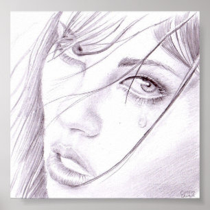 Póster retrato chica