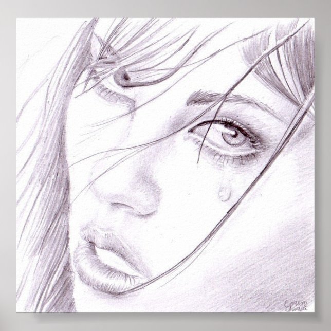 Póster retrato chica (Frente)