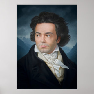 Póster Retrato clásico de Beethoven