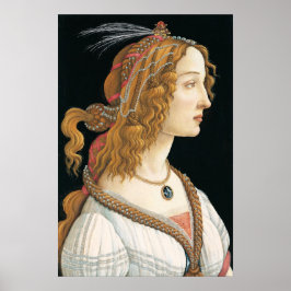 Póster Retrato clásico de mujer