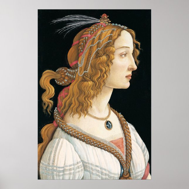 Póster Retrato clásico de mujer (Frente)