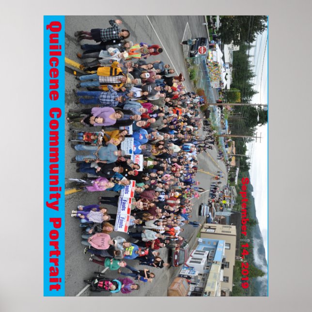 Póster Retrato comunitario de Quilcene 2019 (Frente)