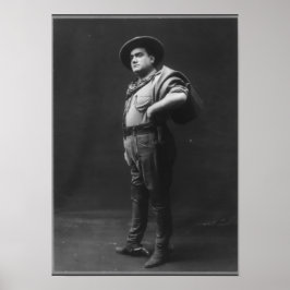 Póster Retrato corporal completo de Enrico Caruso