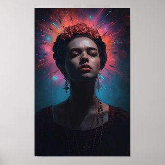 Póster Retrato Cósmico Surrealista Embrujante | Expresivo