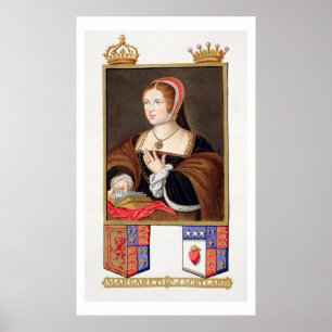 Póster Retrato de 1489-1541) reinas de Margaret Tudor (de