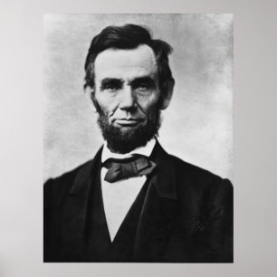 Póster Retrato de Abraham Lincoln de Alexander Gardner
