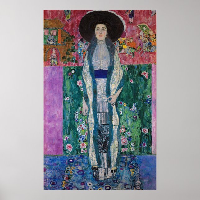 Póster Retrato de Adele Bloch Bauer, Gustav Klimt (Frente)