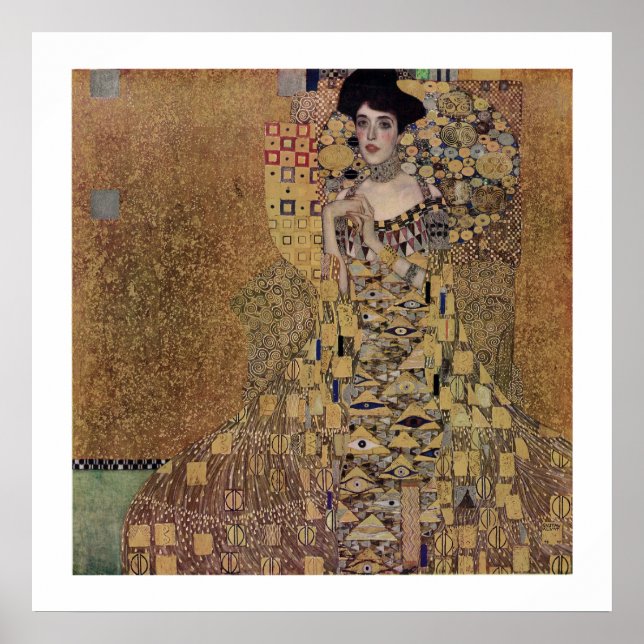Póster Retrato de Adele Bloch-Bauer I (Frente)