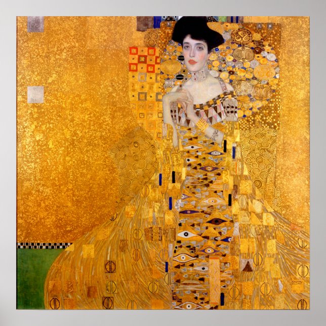 Póster Retrato de Adele Bloch-Bauer I - Gustav Klimt (Frente)