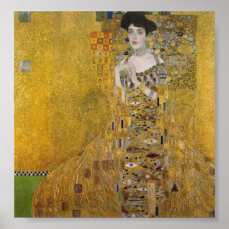 Póster Retrato de Adele Bloch-Bauer por Gustav Klimt