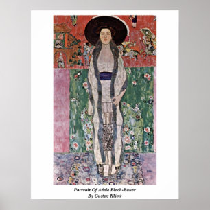 Póster Retrato De Adele Bloch-Bauer Por Gustav Klimt