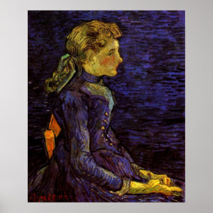 Póster Retrato de Adeline Ravoux por Vincent van Gogh