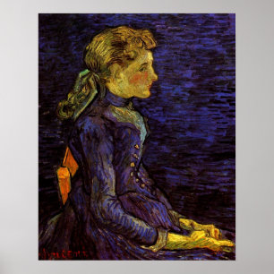 Póster Retrato de Adeline Ravoux por Vincent van Gogh