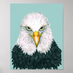 Póster Retrato de águila calva
