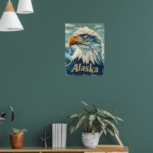 Póster Retrato de Alaska Bald Eagle (Salón 1)