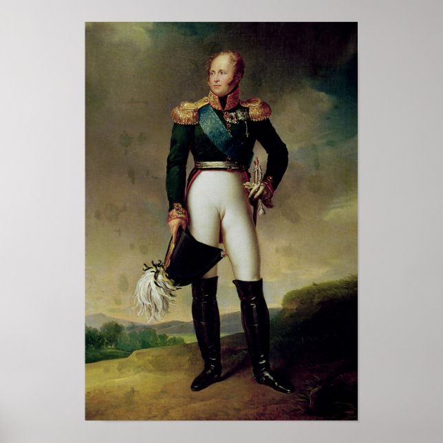Póster Retrato de Alejandro I 1814 (Frente)