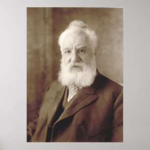 Póster Retrato de Alexander Graham Bell