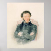 Retrato de Alexander Pushkin 1836