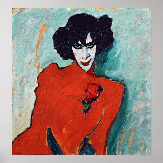 Póster Retrato de Alexej Jawlensky de la bailarina Aleksa (Frente)