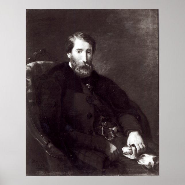 Póster Retrato de Alfred Bruyas (Frente)