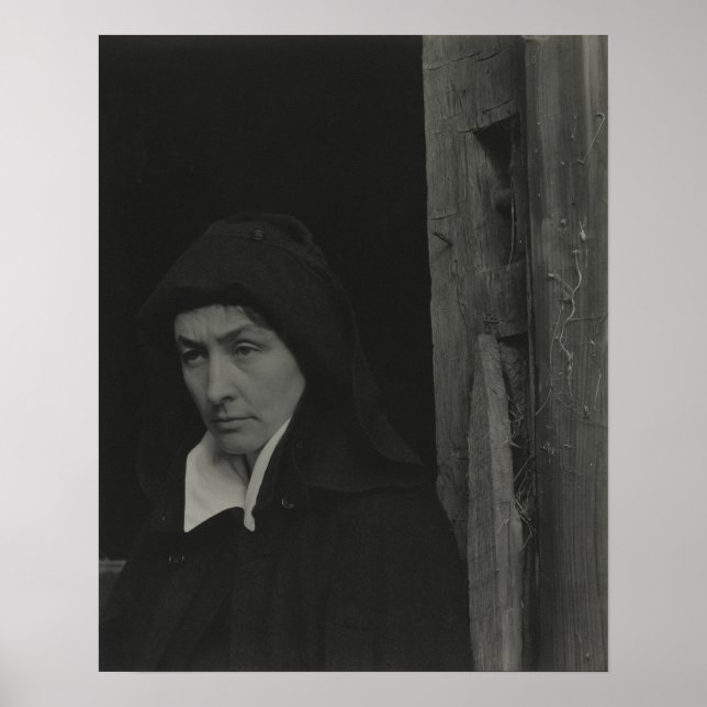 Póster Retrato de Alfred Stieglitz Georgia O’Keeffe (Frente)