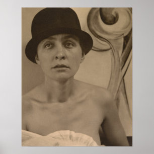 Póster Retrato de Alfred Stieglitz Georgia O’Keeffe