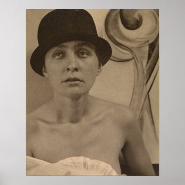 Póster Retrato de Alfred Stieglitz Georgia O’Keeffe (Frente)