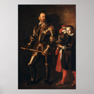 Póster Retrato de Alof de Wignacourt y su página
