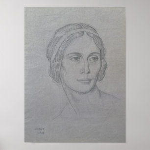 Póster Retrato de Ana Pavlova, 1908