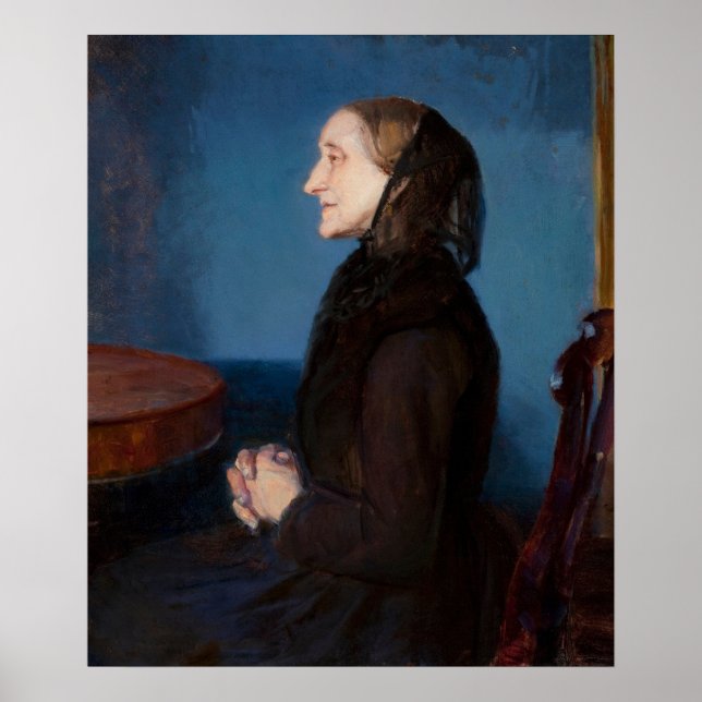 Póster Retrato de Ane Hedvig Brøndum (Frente)