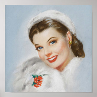 Póster Retrato de Anne Baxter en la portada de la revista