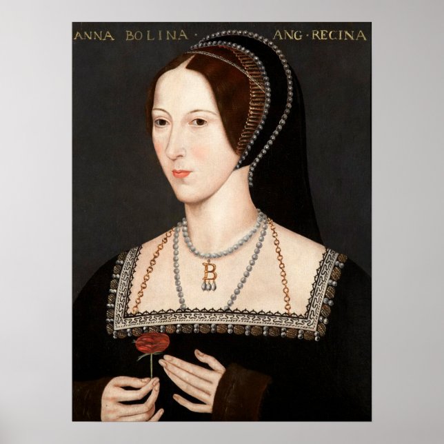 Póster Retrato de Anne Boleyn (Frente)
