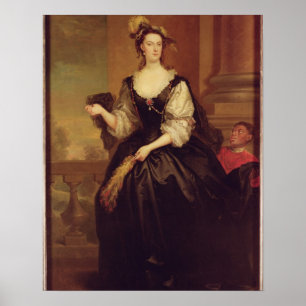Póster Retrato de Anne Howard, señora Yonge (aceite en