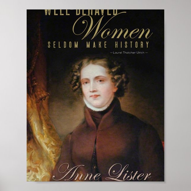 Póster Retrato de Anne Lister Gentleman Jack (Frente)