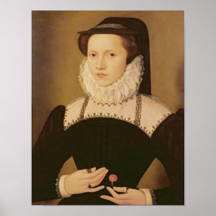 Póster Retrato de Anne Waltham, 1572