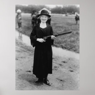 Póster Retrato de Annie Oakley