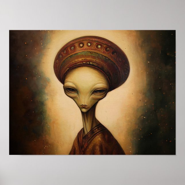 Póster Retrato de antigüedades extranjeras (Frente)