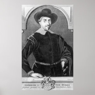 Póster Retrato de Antonio van Diemen