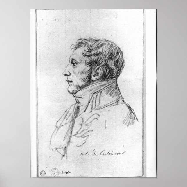 Póster Retrato de Armand Augustin Louis (Frente)