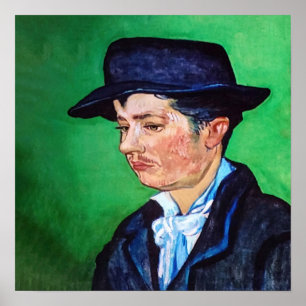 Póster Retrato de Armand Rouin por Van Gogh