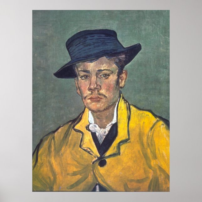 Póster Retrato de Armand Roulin por Vincent Van Gogh (Frente)